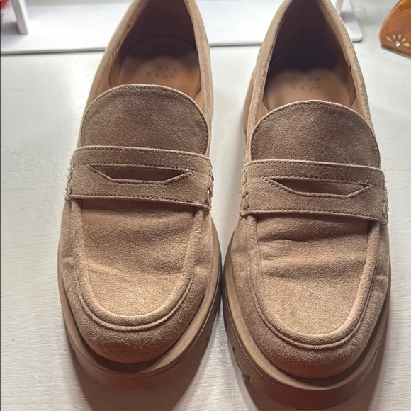 a new day Shoes - A New Day Tan Penny Loafers with Moccasin Toe